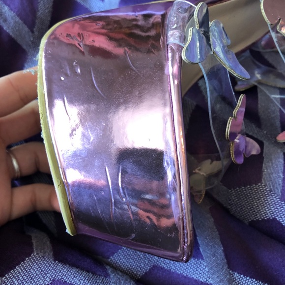 Pink metallic Barbie platforms - Picture 3 of 8